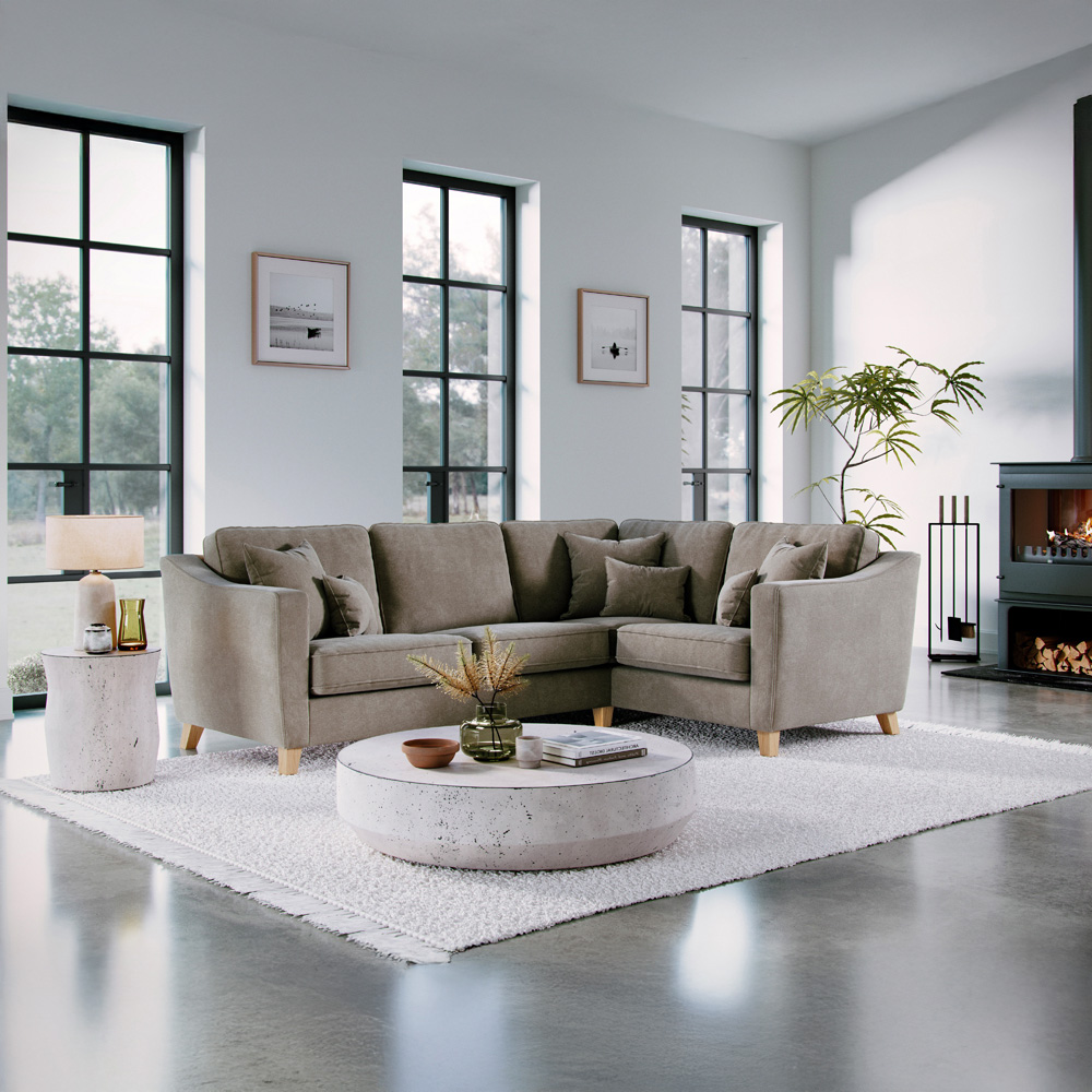 Marlon 3 Seater City Fossil Left Hand Corner Sofa Image 3