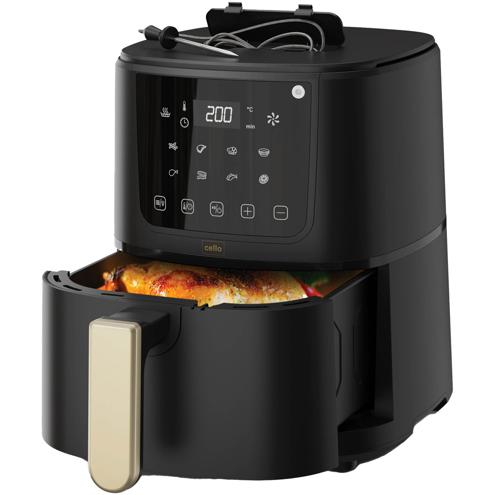 Cello CELLO-AF2599T-BK Black Single Basket Air Fryer Image 3