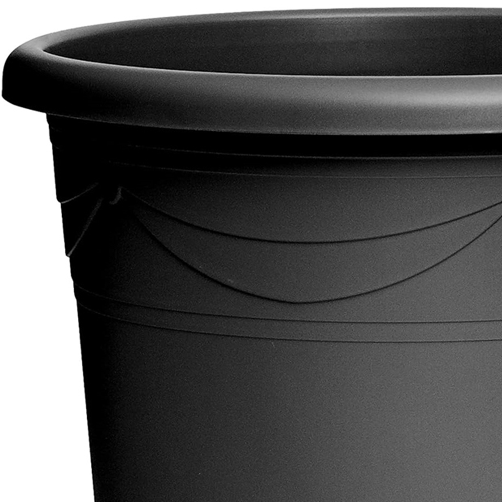 Garden Gear Sandra Graphite Grey Decorative Round Plant Pot 10L 3 Pack Image 3