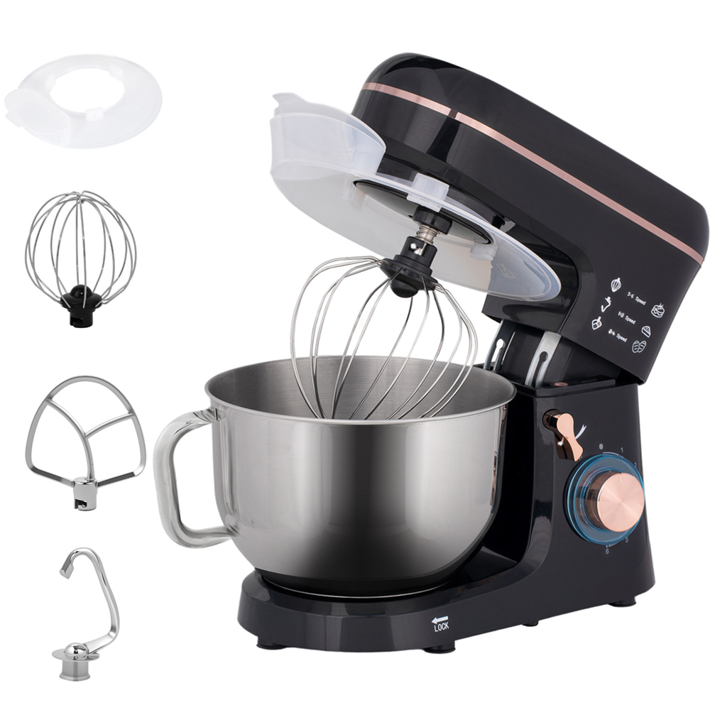 HOMCOM 800-251V70BK Black 5L Electric Stand Mixer 1400W Image 3