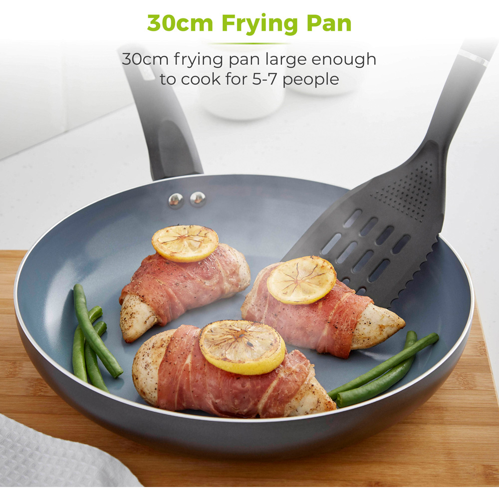 Tower Cerasure 30cm Grey Aluminium Non-Stick Frying Pan Image 4