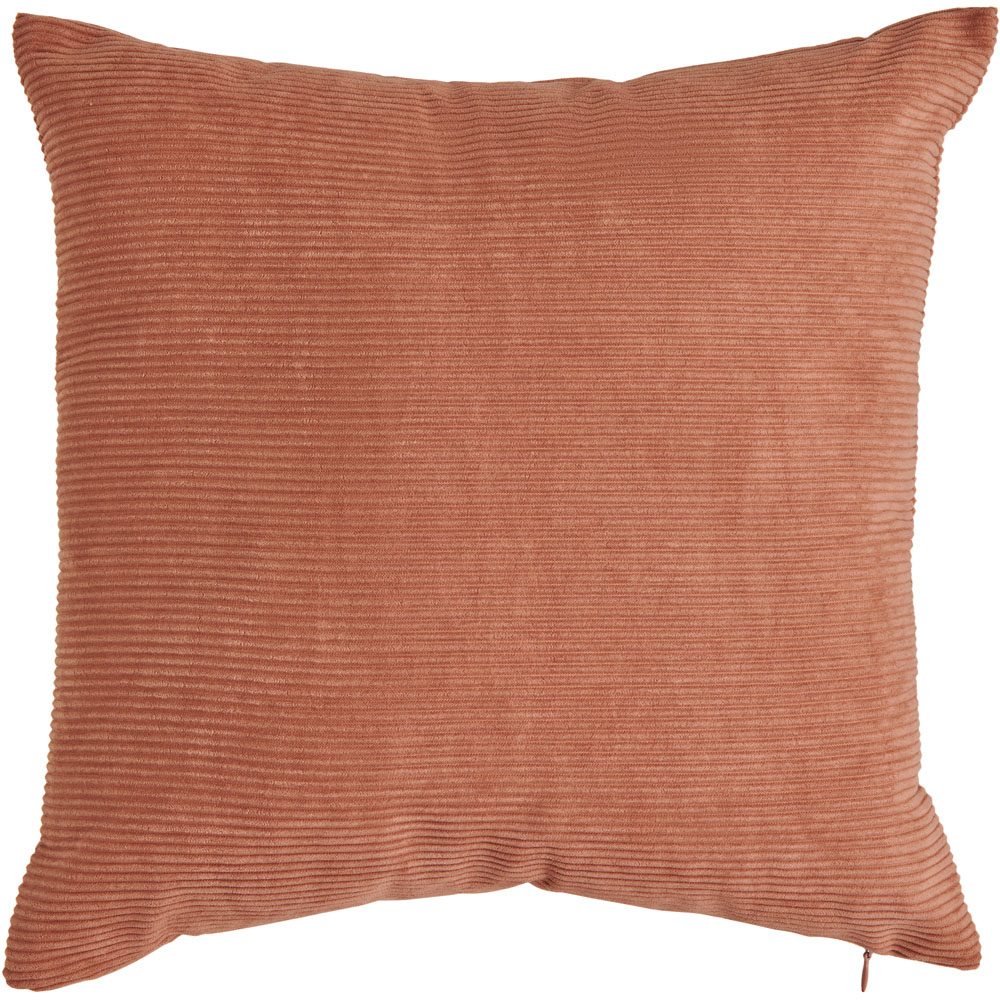 Wilko Cedar Corduroy Cushion 43 x 43cm Wilko