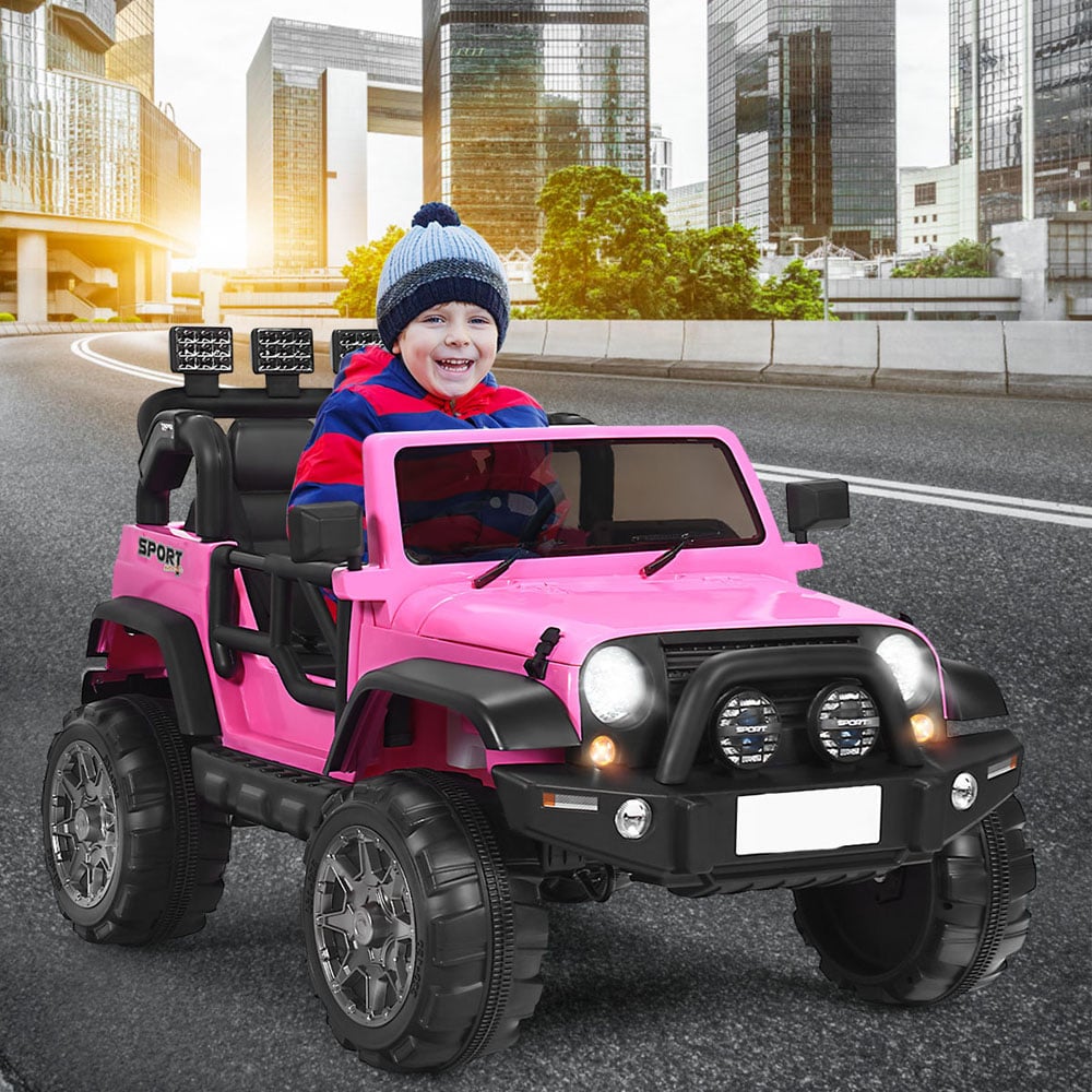 Costway Pink Electric Kids Ride On Truck with Remote Control 12V Image 4