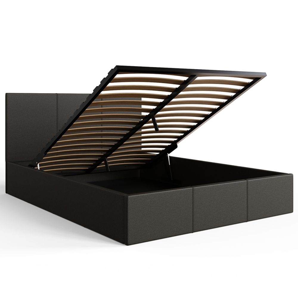 GFW Double Grey End Lift Ottoman Bed Image 5