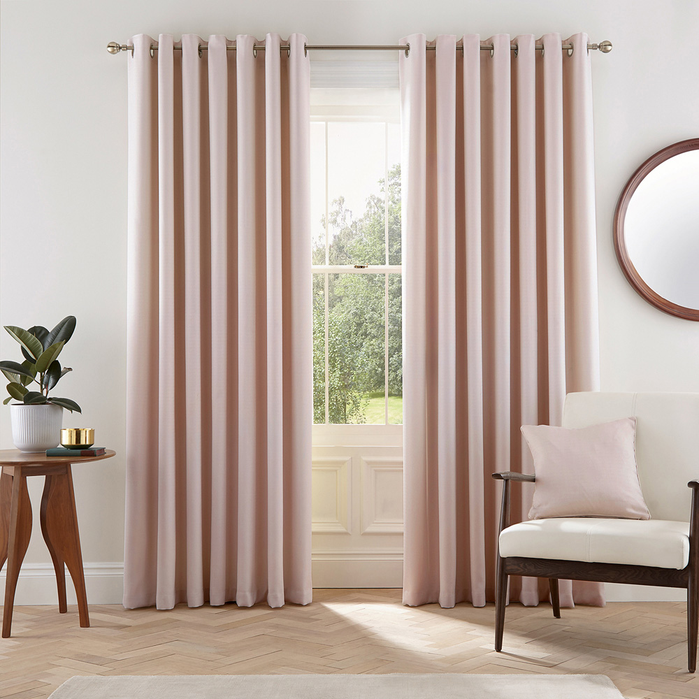 Helena Springfield Eden Lined Blush Curtains 168 x 183cm Image 4