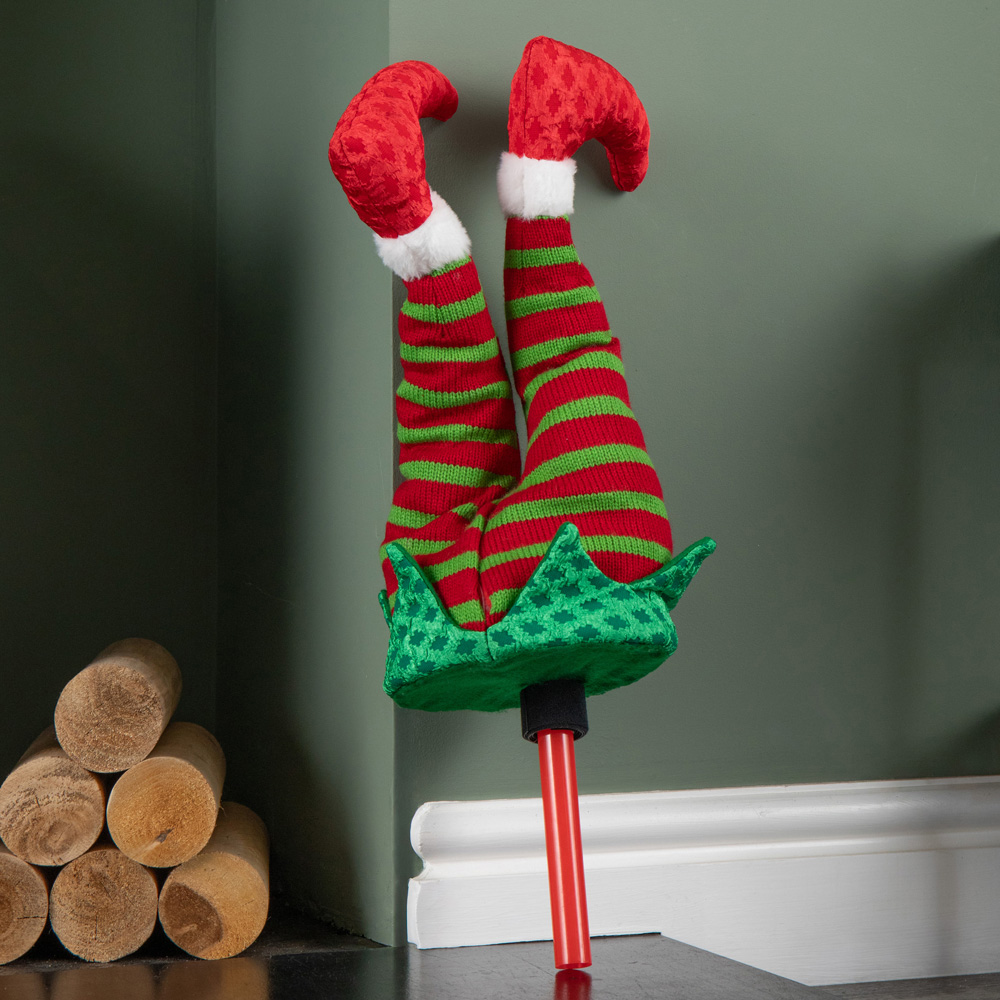 Samuel Alexander Soft Animated Elf Kicking Legs Christmas Decoration 55cm Image 5