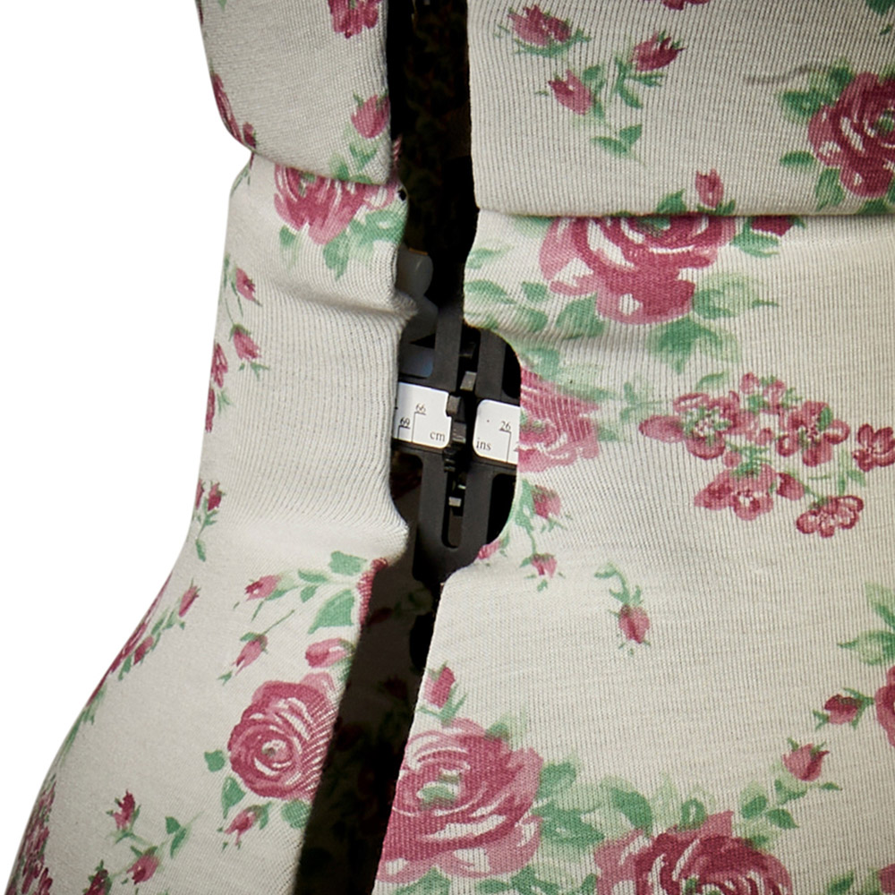 Sewing Online FLORALMEDIUM Vintage Floral Adjustable 8-Part Dressmakers Dummy with Hem Marker Medium Image 6