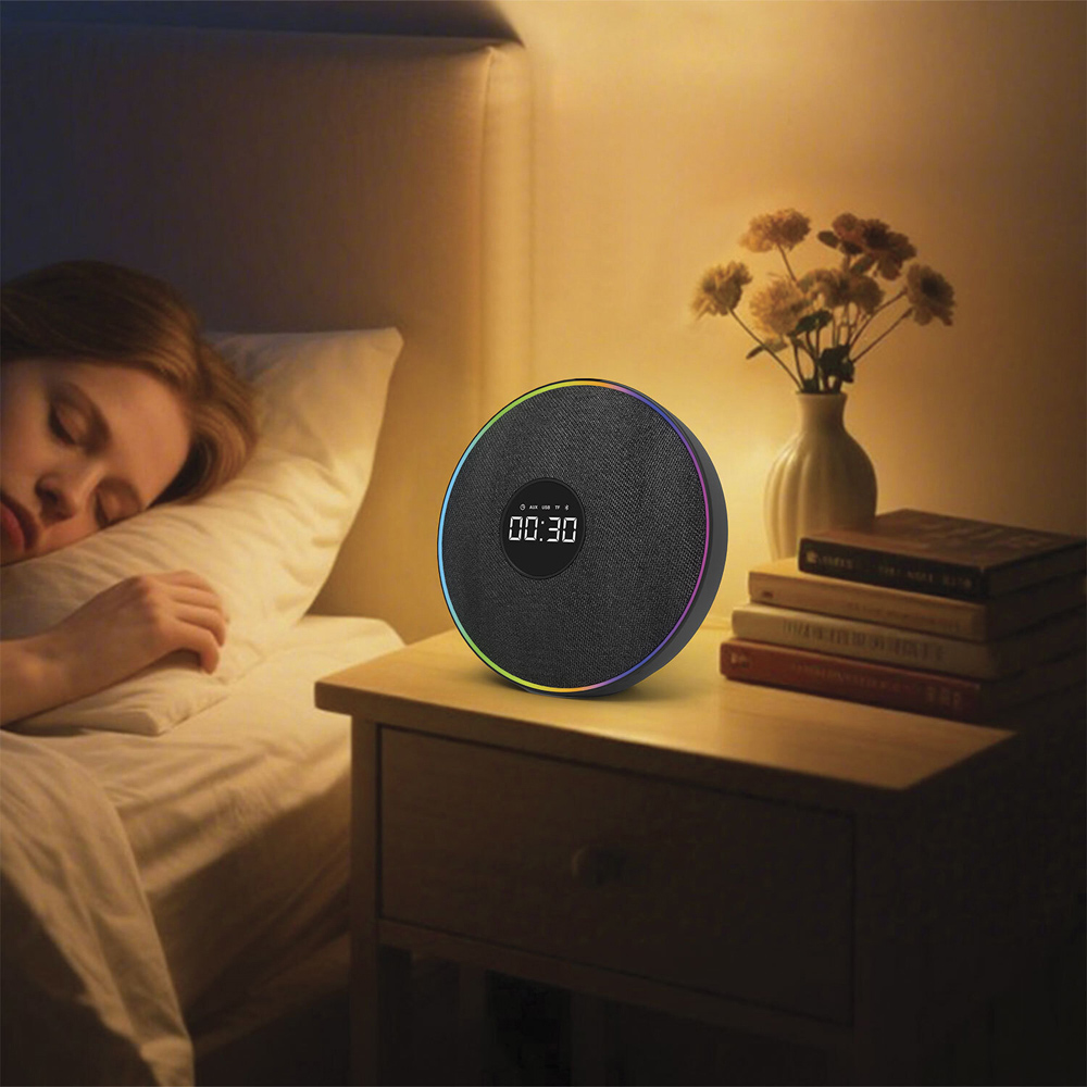 Sensei Stand Up Speaker and Alarm Clock Black Image 2