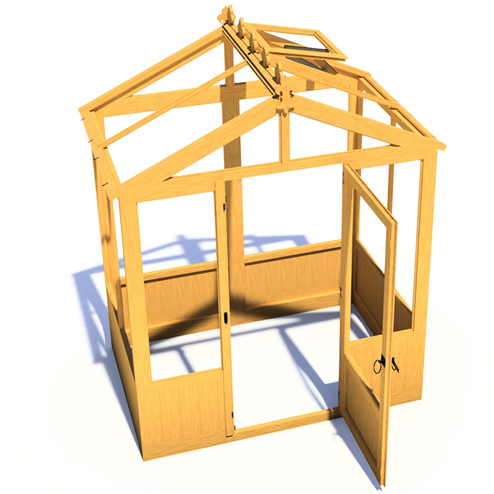 Shire Holkham Wooden 6 x 4ft Greenhouse Image 6
