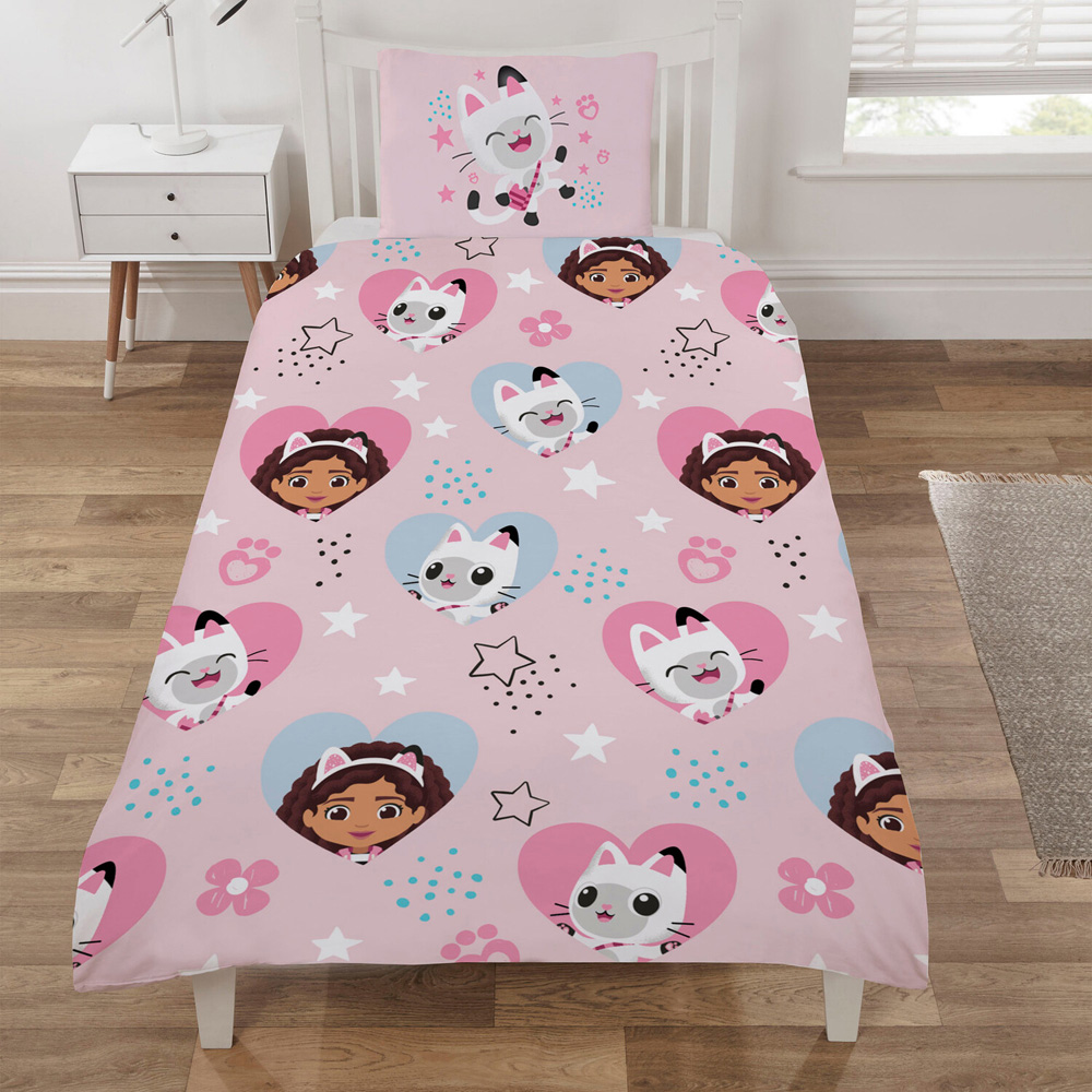 Gabbys Dollhouse Heart and Stars Duvet Set Image 1