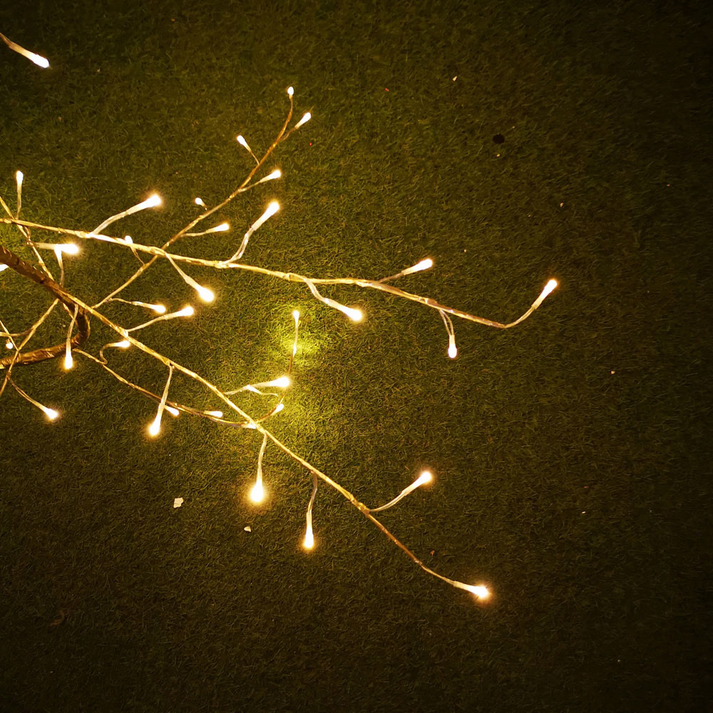Samuel Alexander 288 Warm White LED Lit Gold Branch Garland Light 3m Image 3