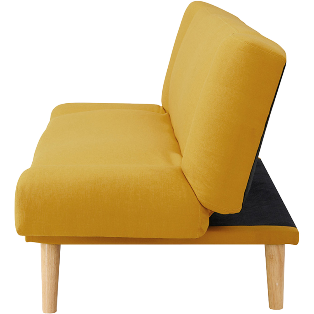 Home Detail Hamilton Double Sleeper Mustard Fabric Sofa Bed Image 3