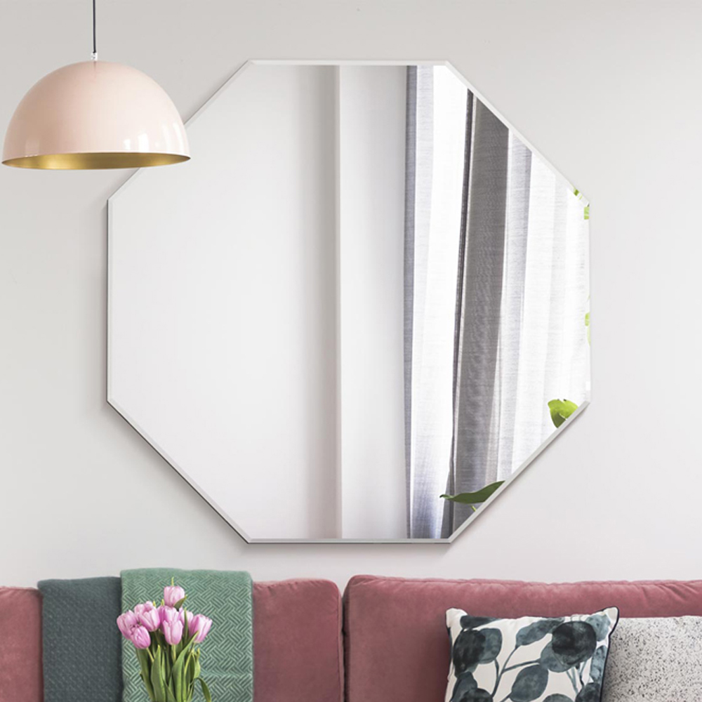 MirrorOutlet The Octa Bevelled Octagonal Wall Mirror 100 x 100cm Image 2