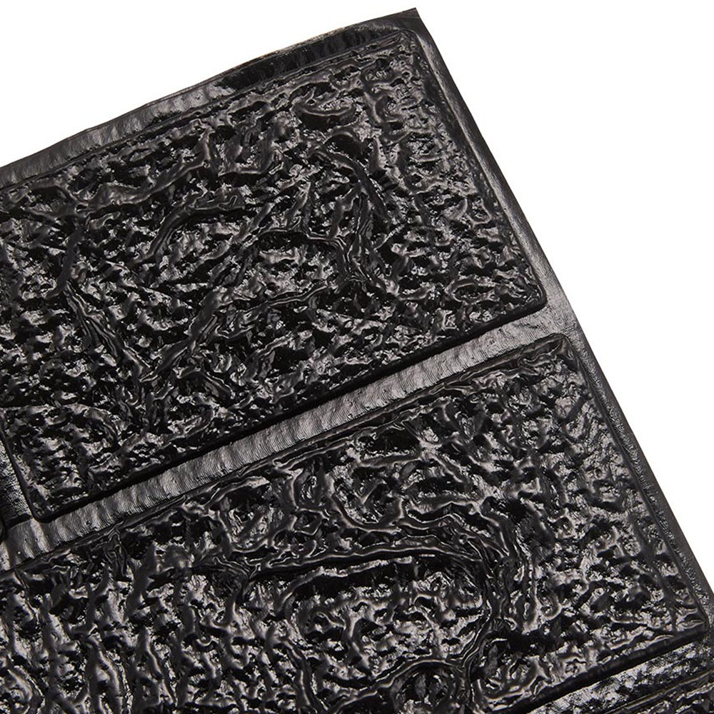 Living and Home 3D Brick Texture Black Wall Sticker 15 Pack Image 3