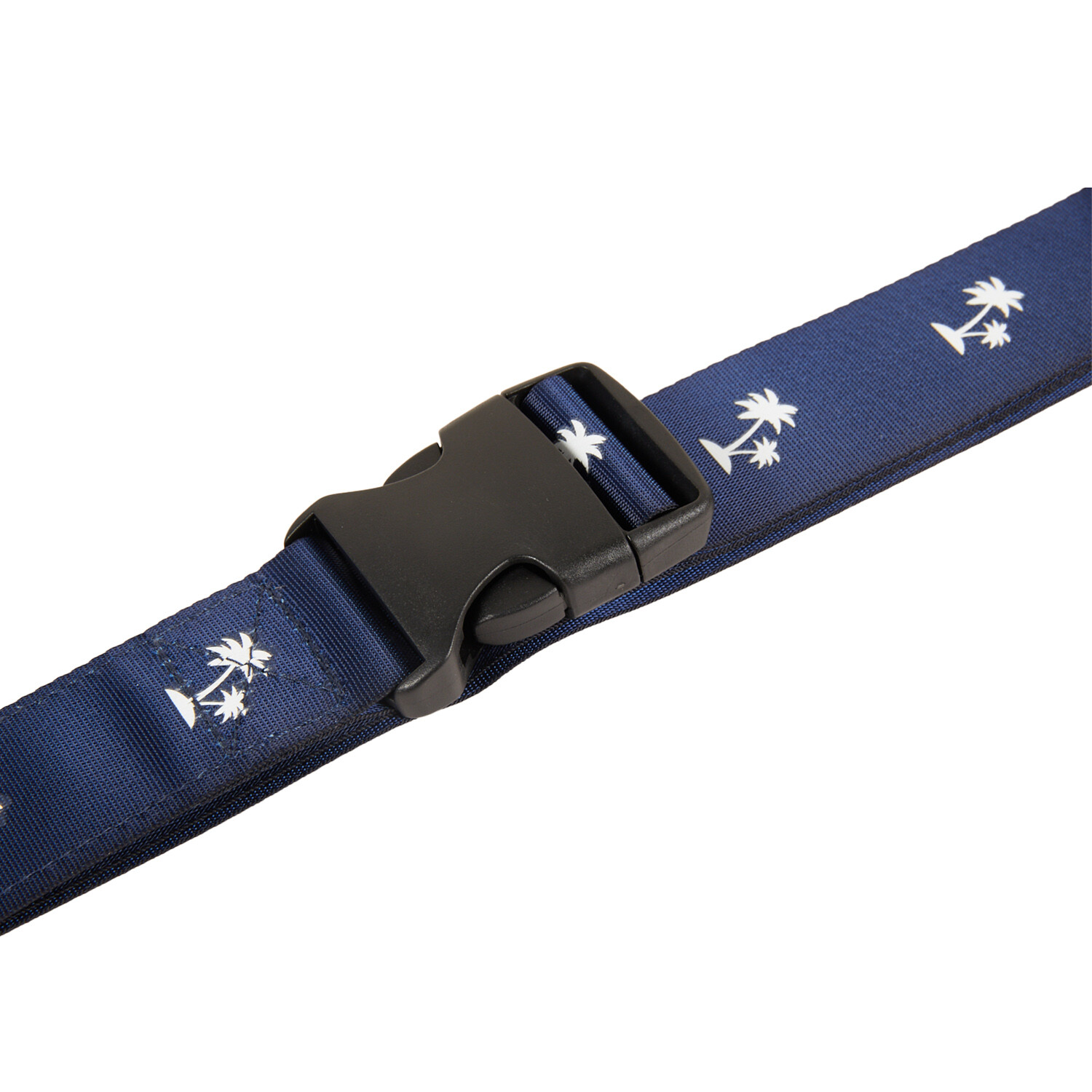 Navy Palm Tree Luggage Belt - Navy Image 3