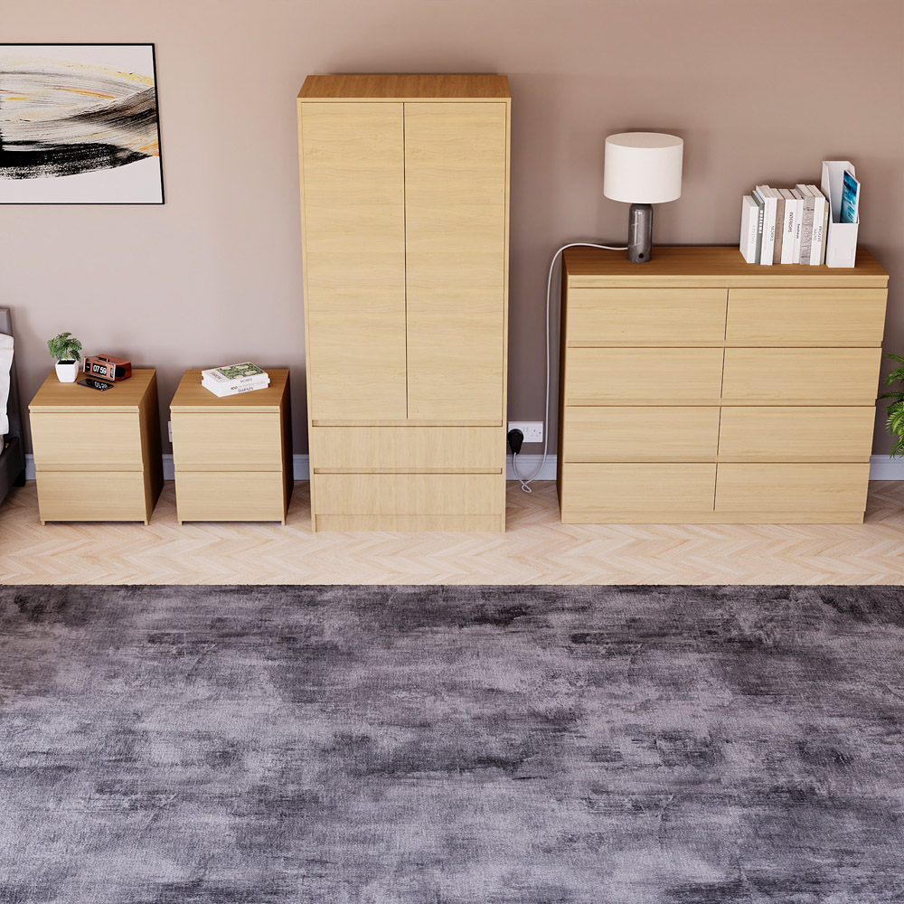 Denver Pine 4 Piece Bedroom Furniture Set Image 5
