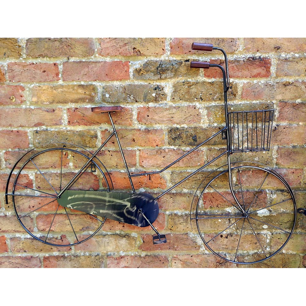Inspirational Gifting Ladies Retro Bicycle Steel Wall Art 78 x 97cm Image 2