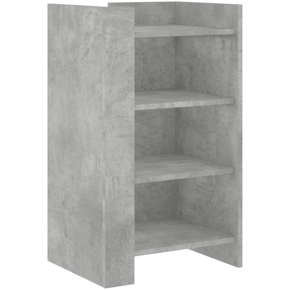 vidaXL 4 Shelf Concrete Grey Sideboard Image 2