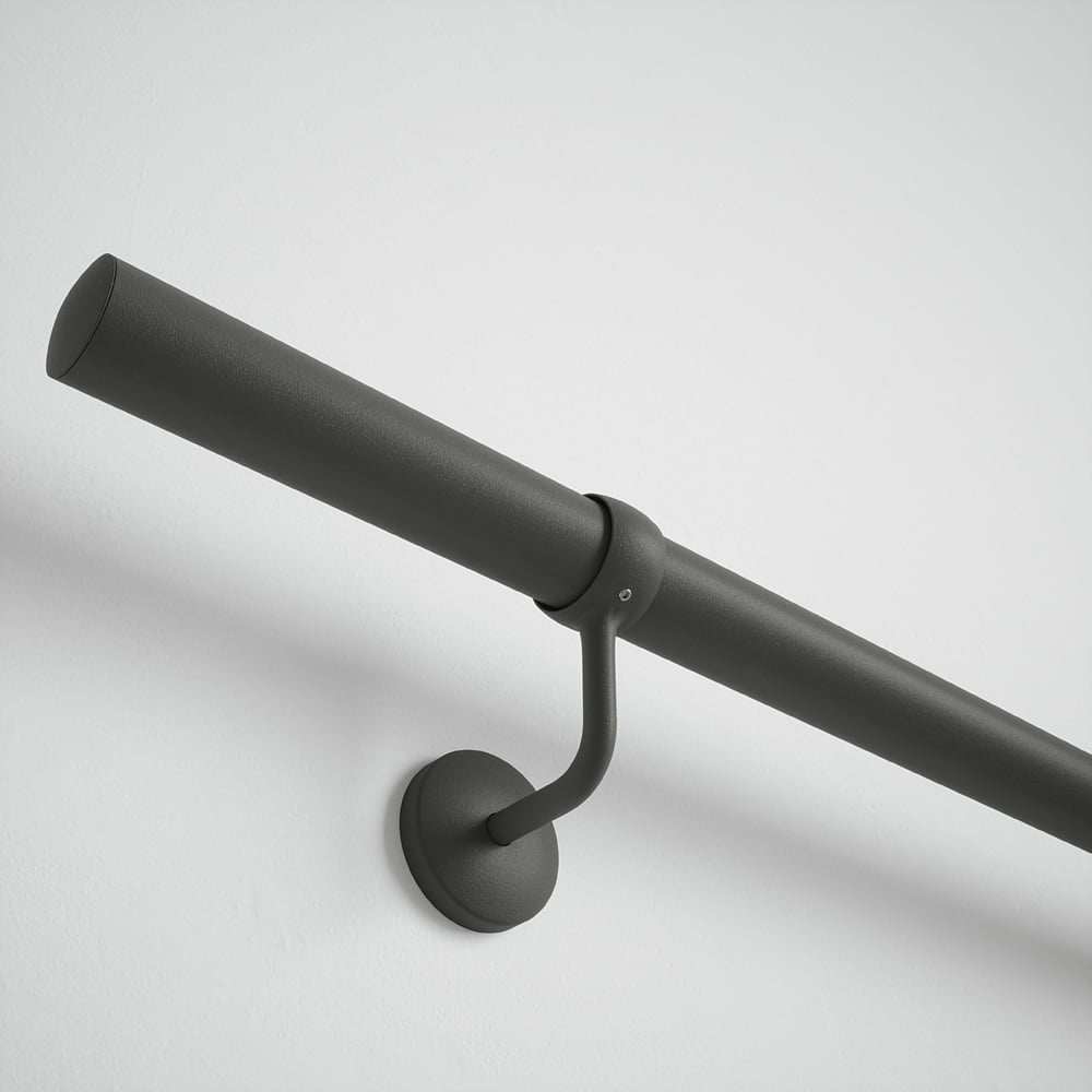 Forgeworks Textured Grey Stair Hand Rail Kit 1.2m Image 6
