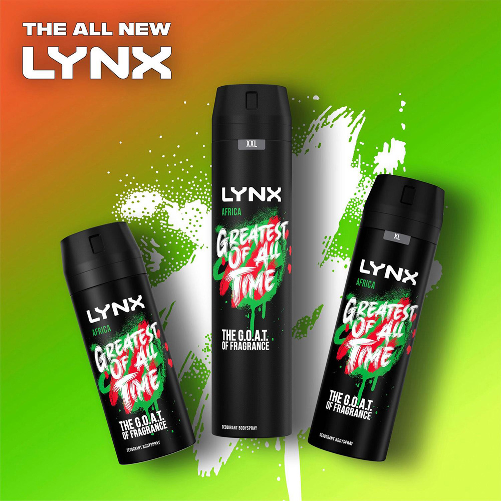 Lynx Africa The G.O.A.T. of Fragrance 48H Protection Deodorant Body Spray 250ml 24 Pack Image 9
