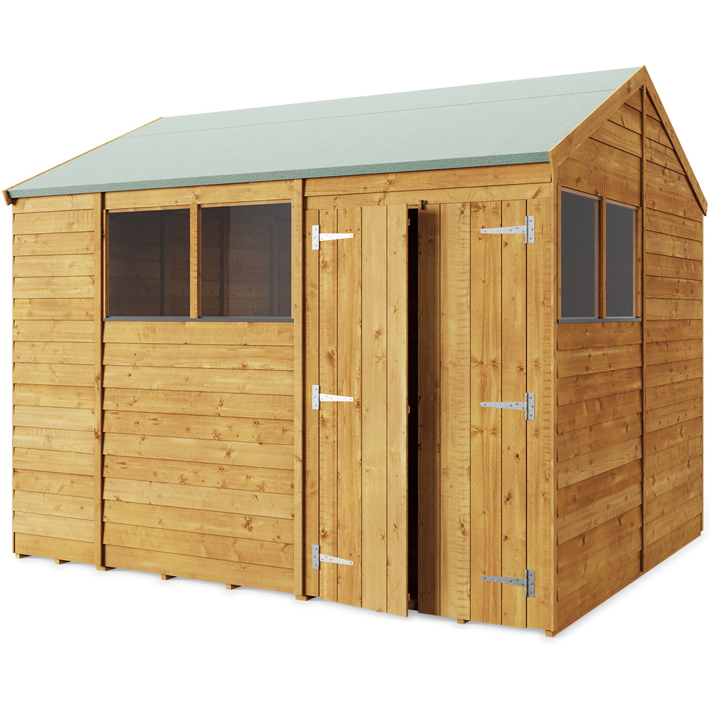 StoreMore 10 x 8ft Double Door Overlap Apex Shed Image 1