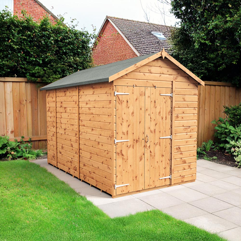 Empire Sheds 6 x 10ft Double Door Tongue and Groove Wooden Apex Garden Shed Image 2
