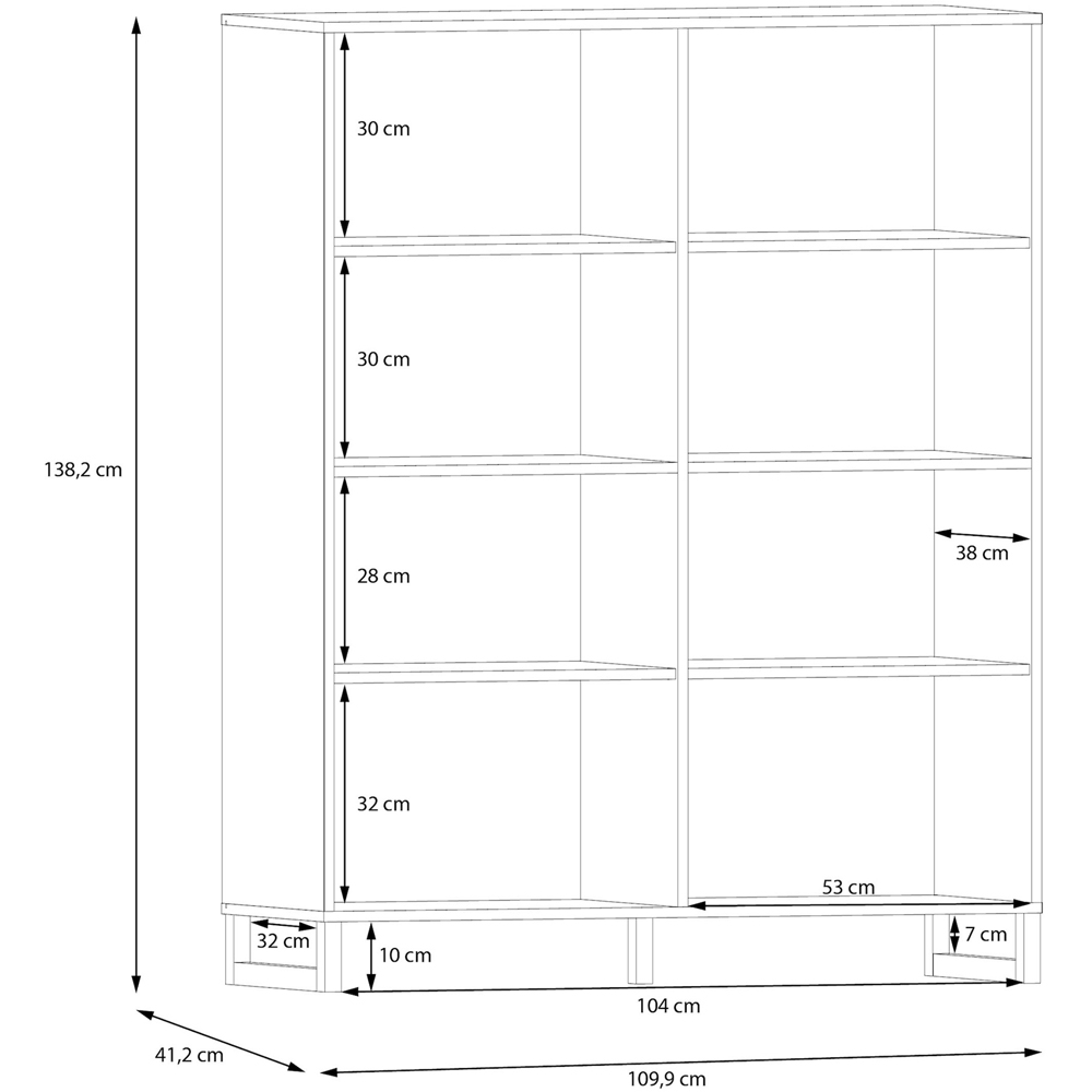Florence Sali 4 Door Light Grey Highboard Image 9
