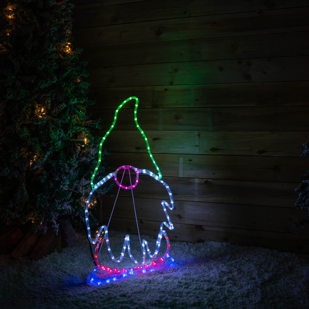 Samuel Alexander 132 Multicolour LED Standing Gnome Rope Light 91cm Image 6