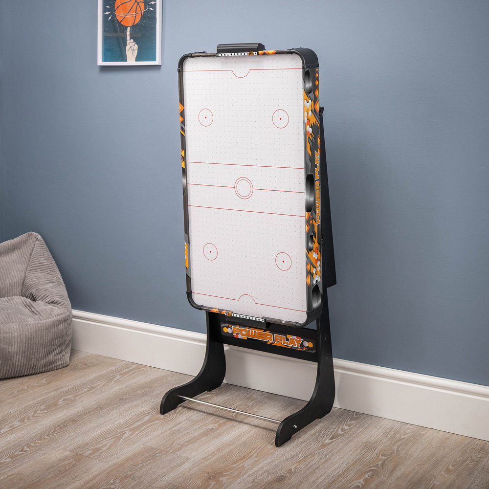 Toyrific Black Folding Air Hockey Table Family Game 3ft Image 2