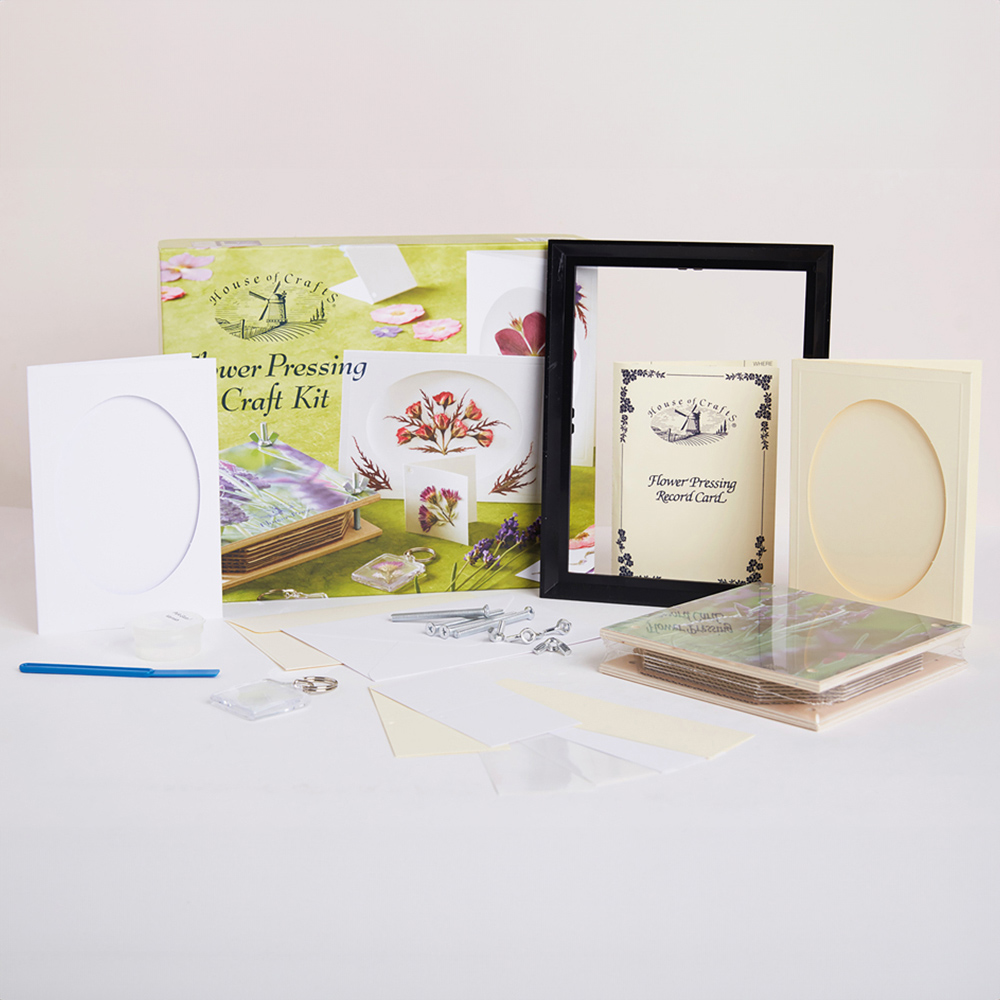 House of Crafts Multicoloured Flower Pressing Craft Kit Image 4