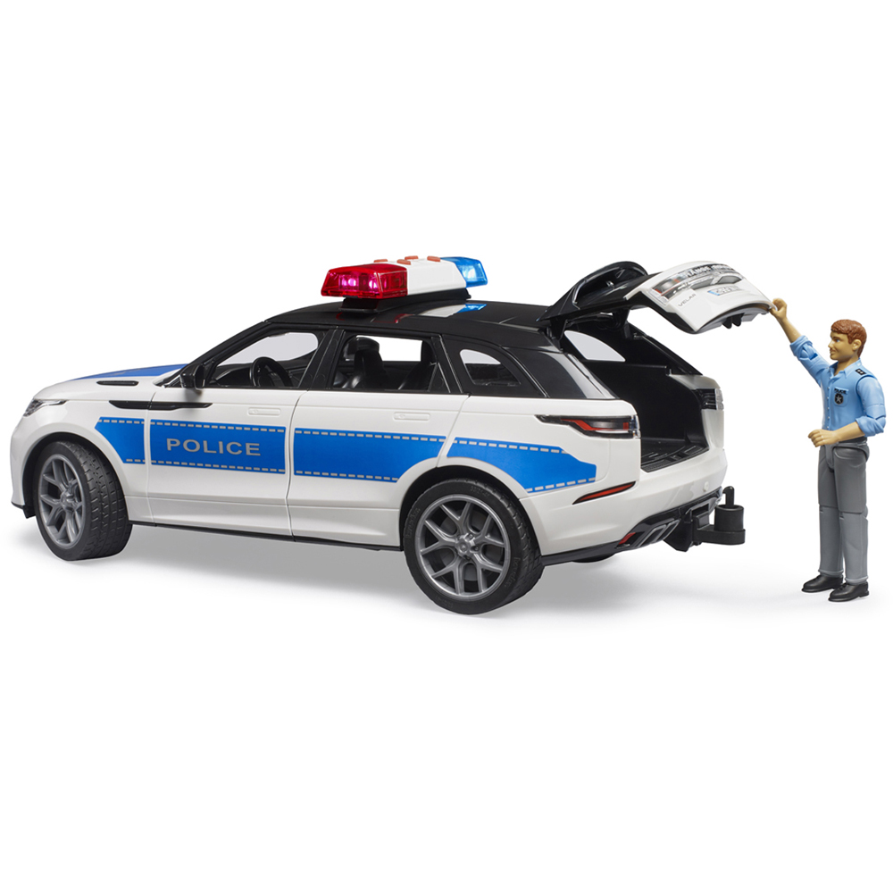 Bruder Kids Range Rover Velar Police with Policeman Playset Model Image 6