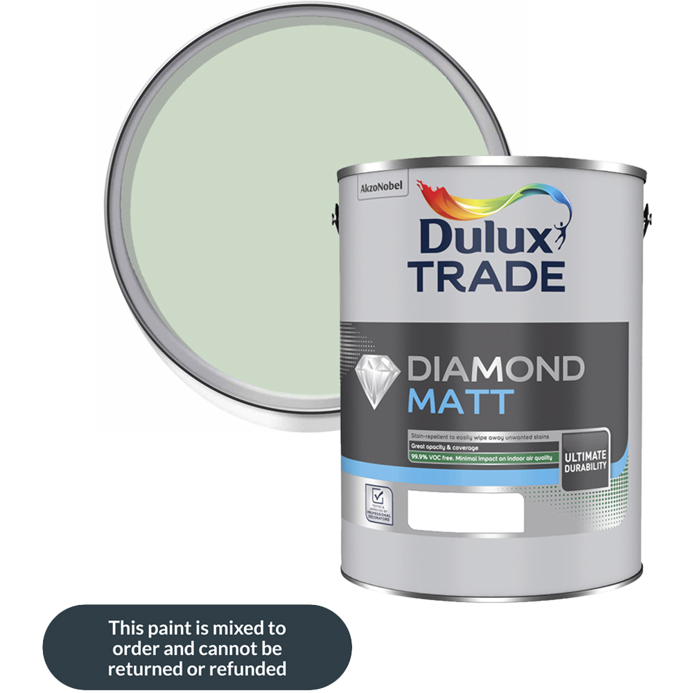 Dulux Trade Willow Tree Walls and Ceilings Diamond Matt Paint 5L Image 1
