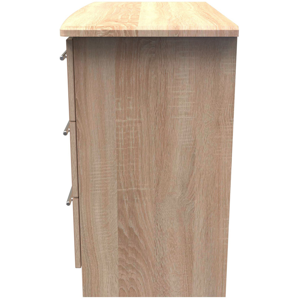 Crowndale Sherwood 3 Drawer Bardolino Oak Chest of Drawers Image 3