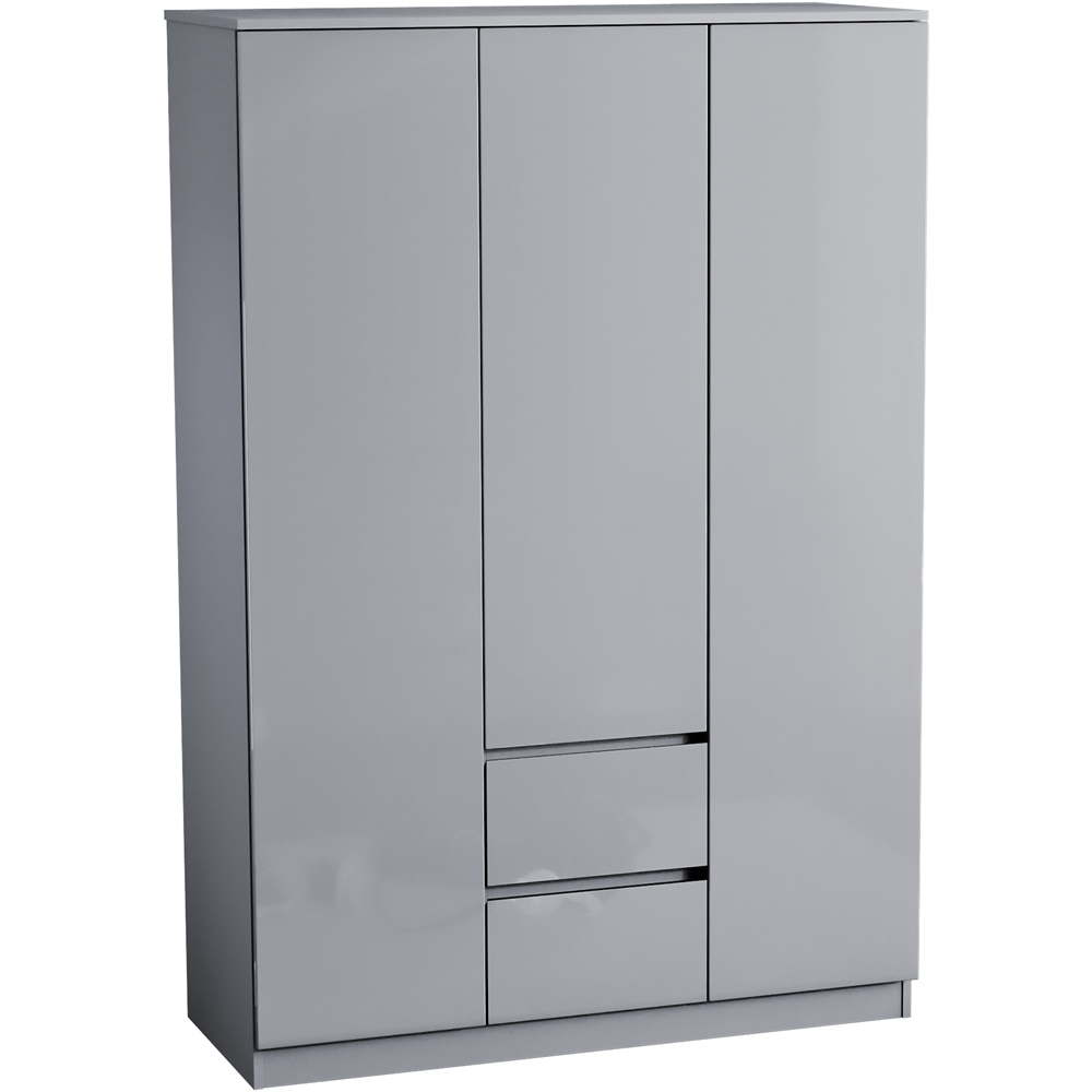 VIDA DESIGNS Glinton 3 Door 2 Drawer Grey Wardrobe Image 2