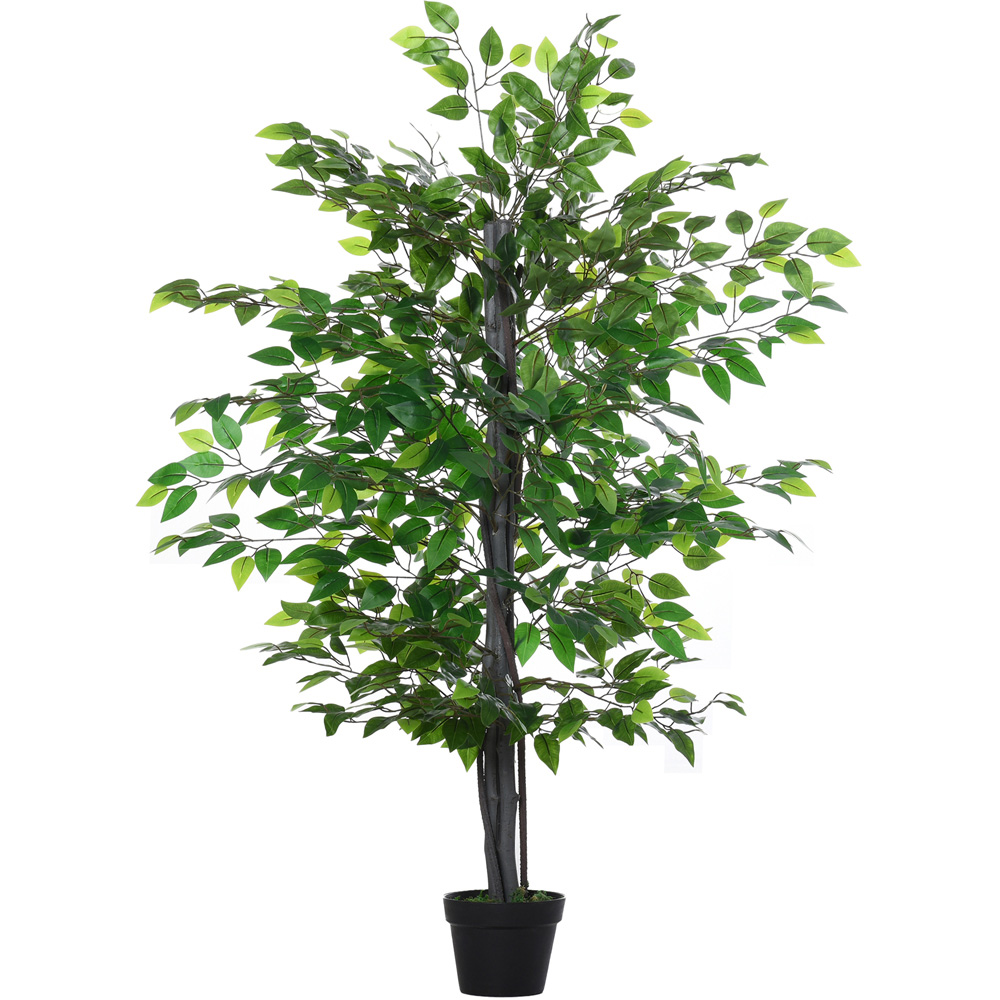 Outsunny Banyan Tree Artificial Plant In Pot 4.7ft Image 1