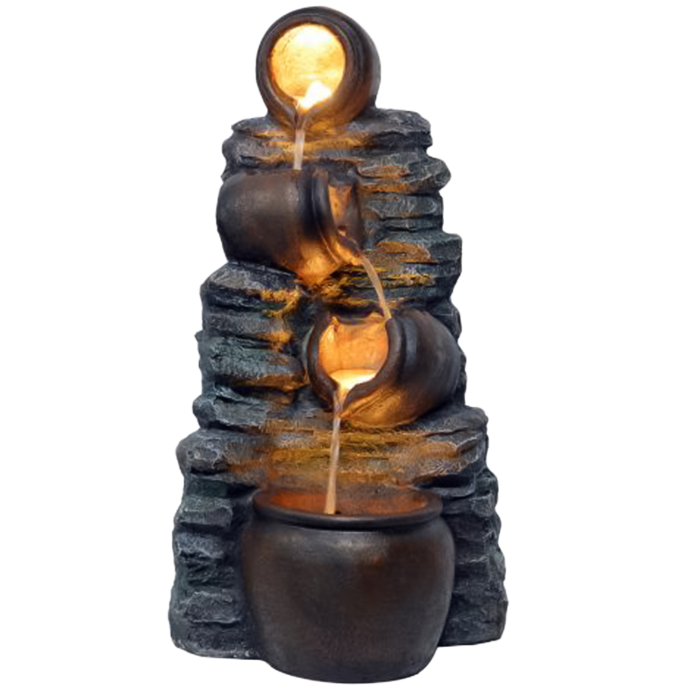 Tranquillity Mini 4 Pots LED Solar Water Feature Image