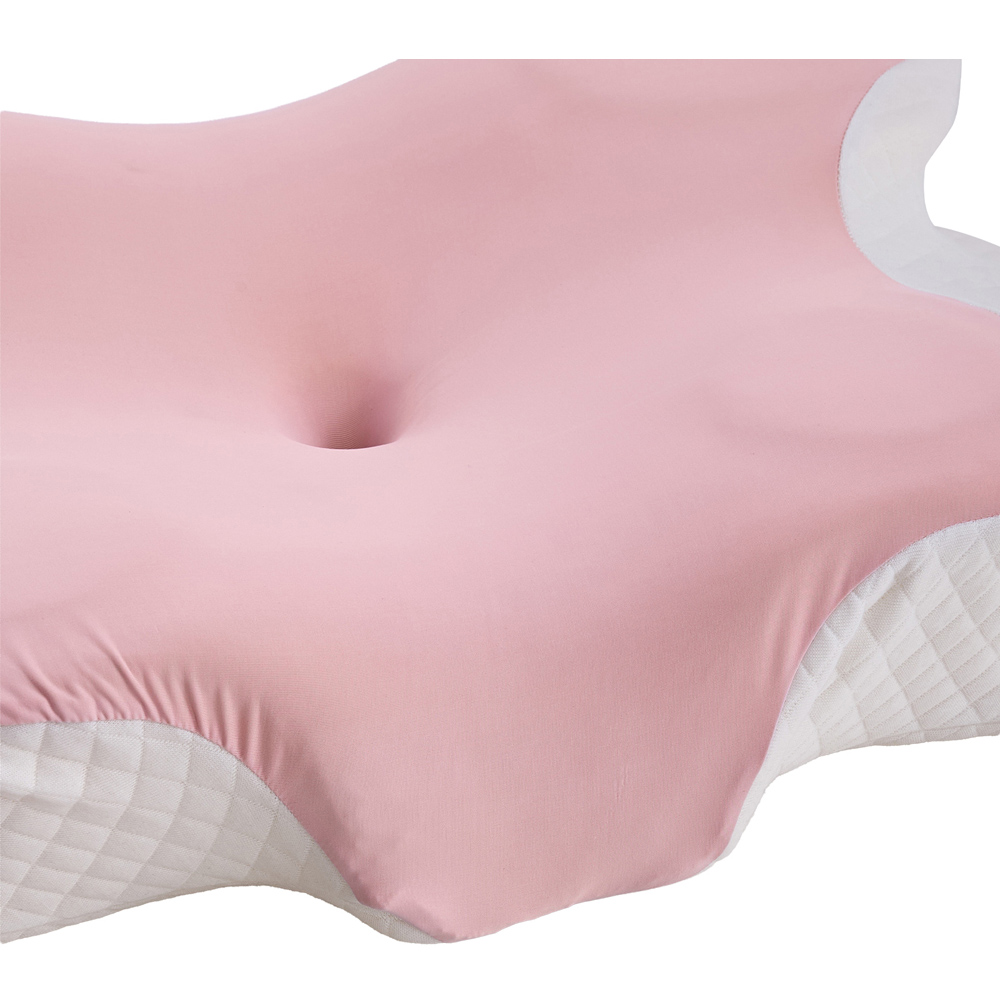 Living and Home Pink and White Butterfly Memory Foam Pillow 62 x 37cm Image 6