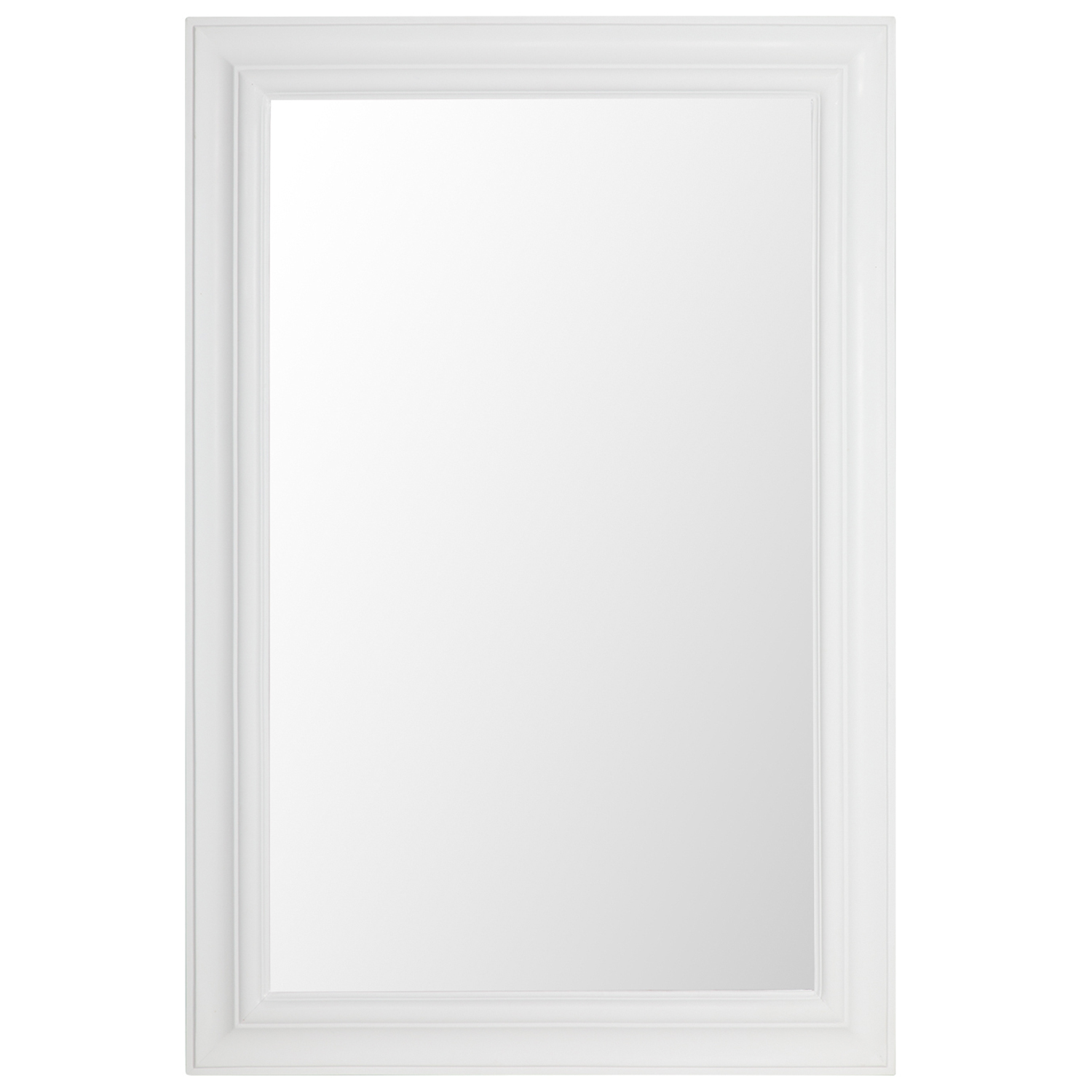 Essence White Framed Mirror 90cm Image
