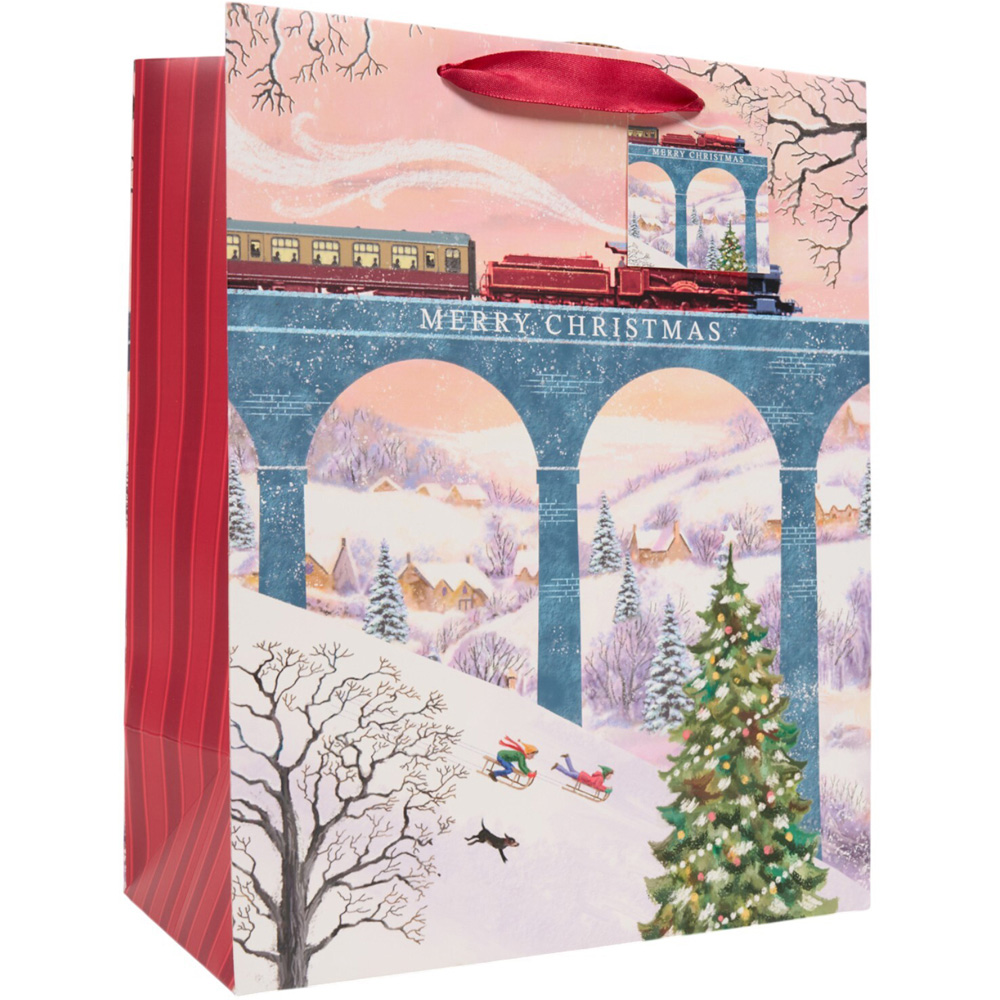 Christmas Scene Charming Gift Bag Large Image 5