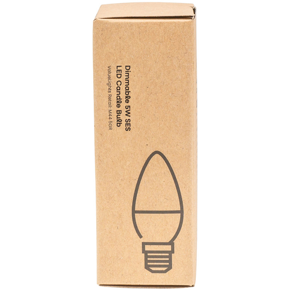 ValueLights 5W 3000K Warm White Dimmable Candle E14 LED Light Bulb 4 Pack Image 5