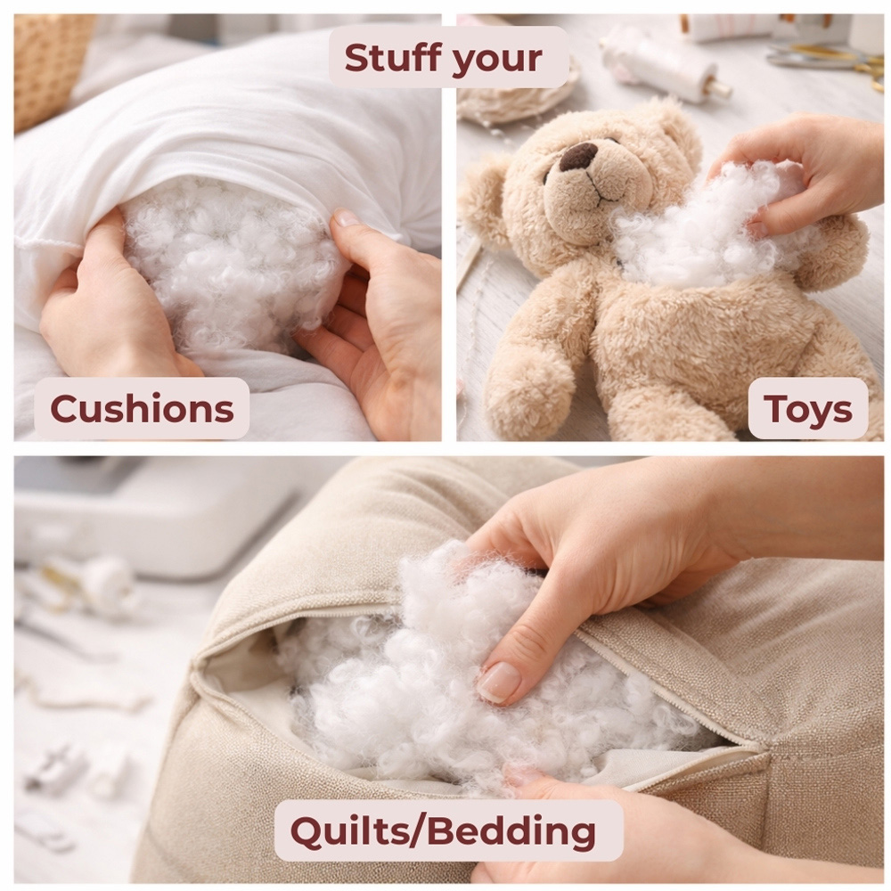 MHG Living Polyester Fibre Filling Stuffing 5kg Image 5