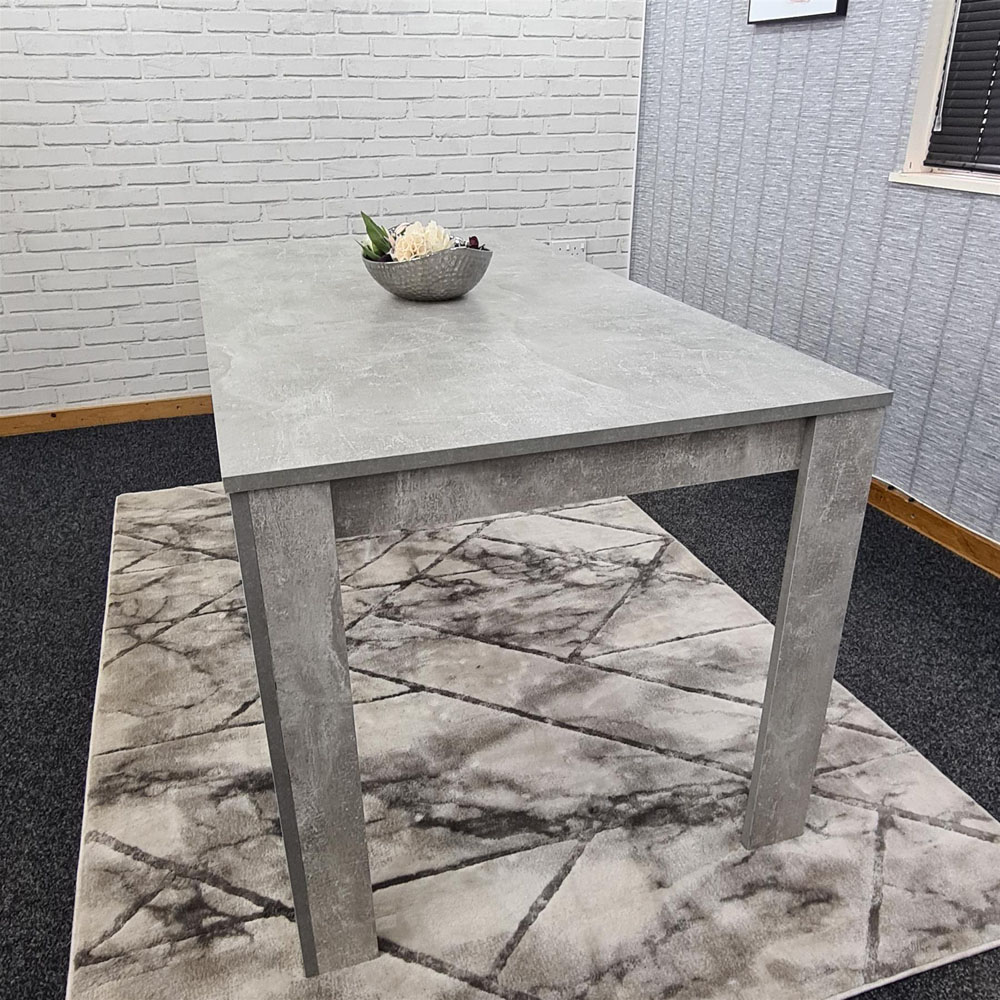 Kosy Koala 4 Seater Stone Grey Effect Wood Dining Table with Mixed Chairs Image 5