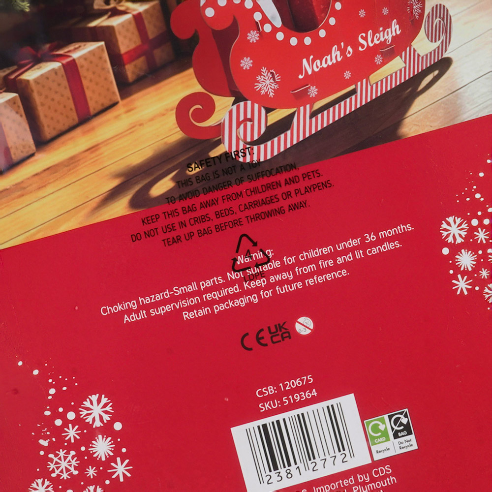 Personalise Your Own Small Sleigh Kit Red Image 4