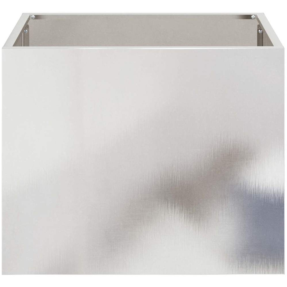 vidaXL Silver Stainless Steel Garden Decor 40 x 50 x 32cm Image 4