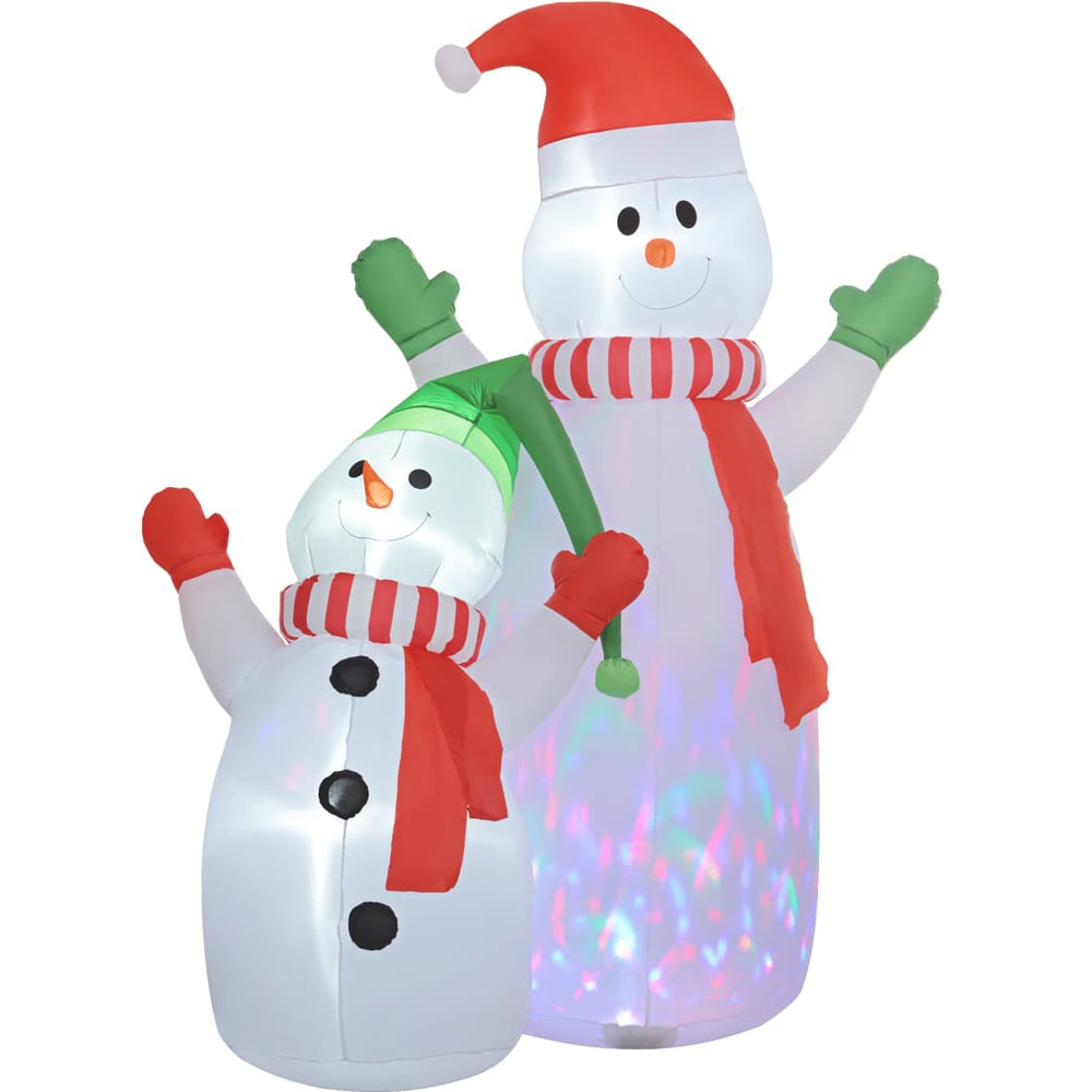 Everglow LED Inflatable Snowman Christmas Decoration 8ft Image 1