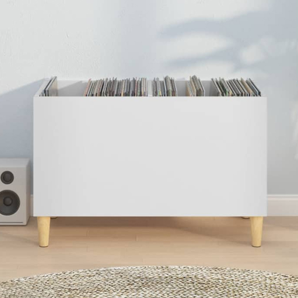 vidaXL White Record Cabinet Image 1