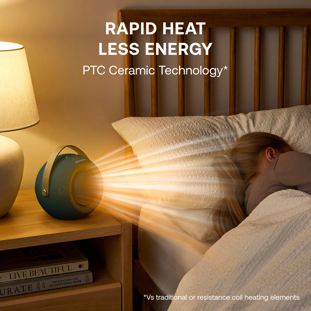 Dimplex Desk Friend Blue Personal Fan Heater with Detachable Handwarmer ...