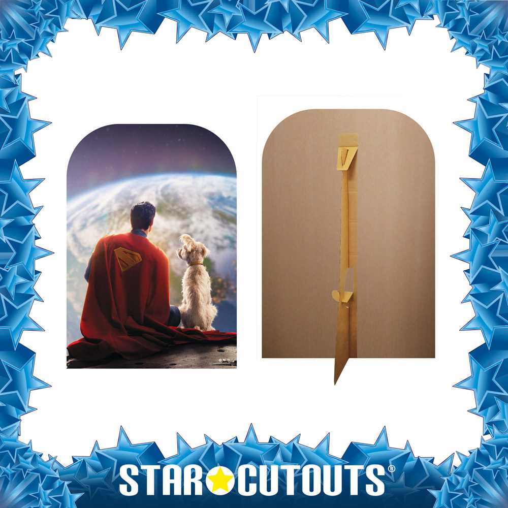Star Cutouts Superman and Krypto Cardboard Cutout 4.4ft Image 4