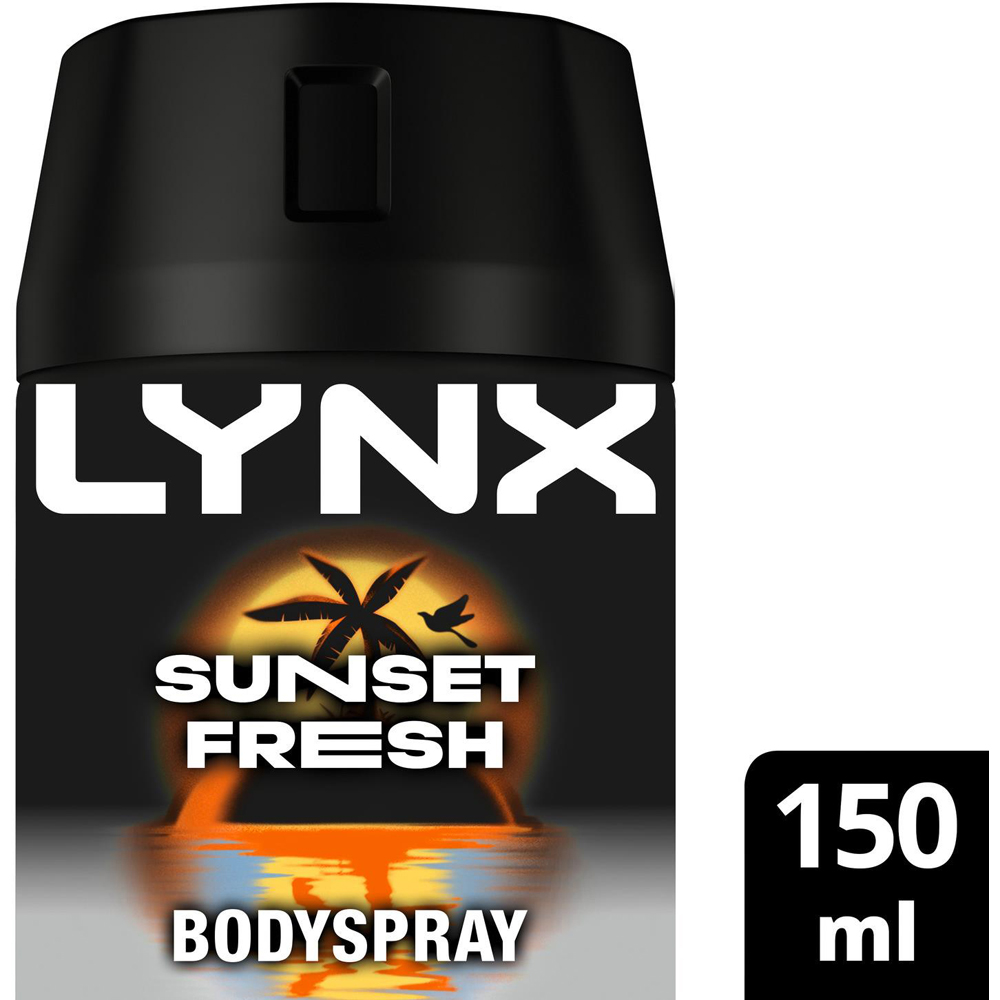 Lynx Sunset Fresh 72H Protection Antiperspirant Aerosol Deodorant Spray 150ml 3 Pack Image 3