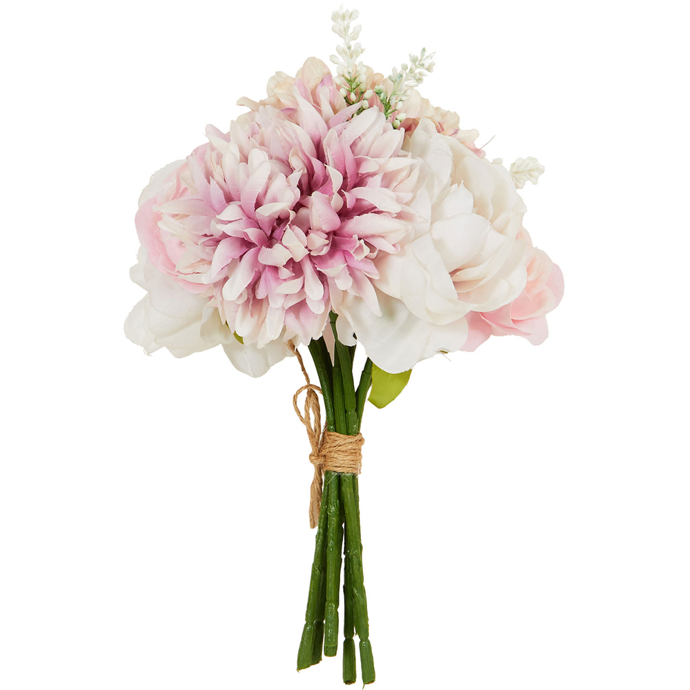 Rose and Dahlia Bouquet - Pink and White Image 2